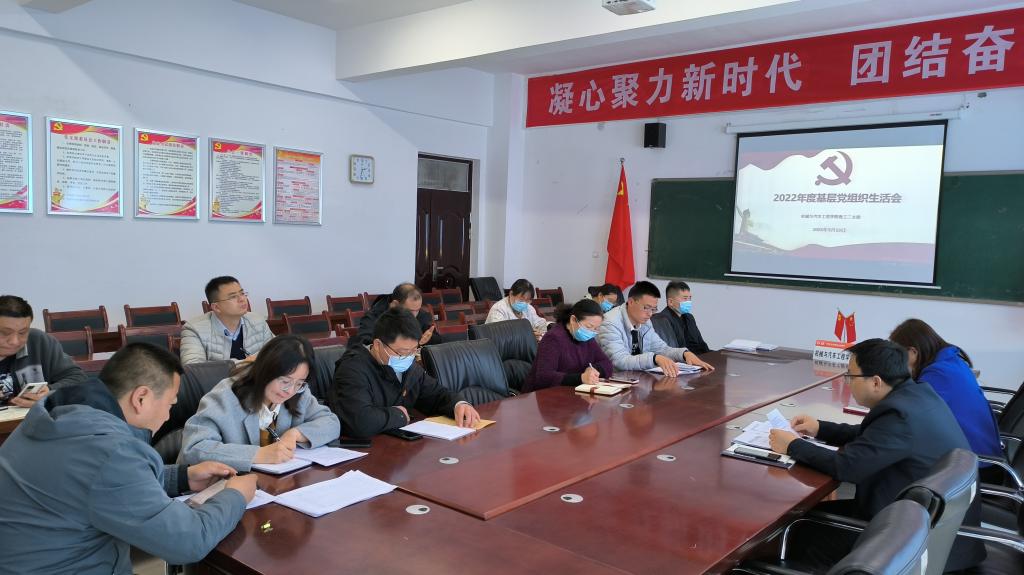 机械与汽车工程学院教工二支部召开2022年度基层党组织生活会