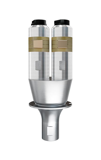 15kHz-4200W 乾荣换能器 双柱直筒(银黄)